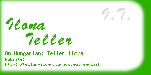 ilona teller business card